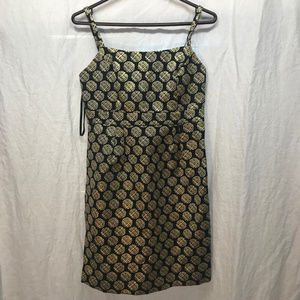 Limited Ed. shiny gold and black dress sz 4